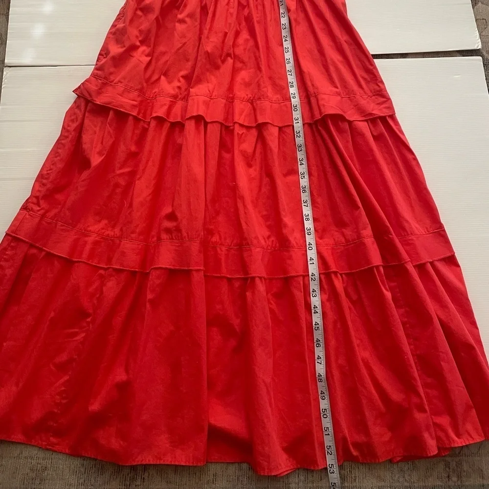 Abercrombie and Fitch Smocked Waist Tiered Midi / Maxi Dress Size LT